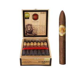 Trabucuri La Aurora 107 Maduro Belicoso (21)